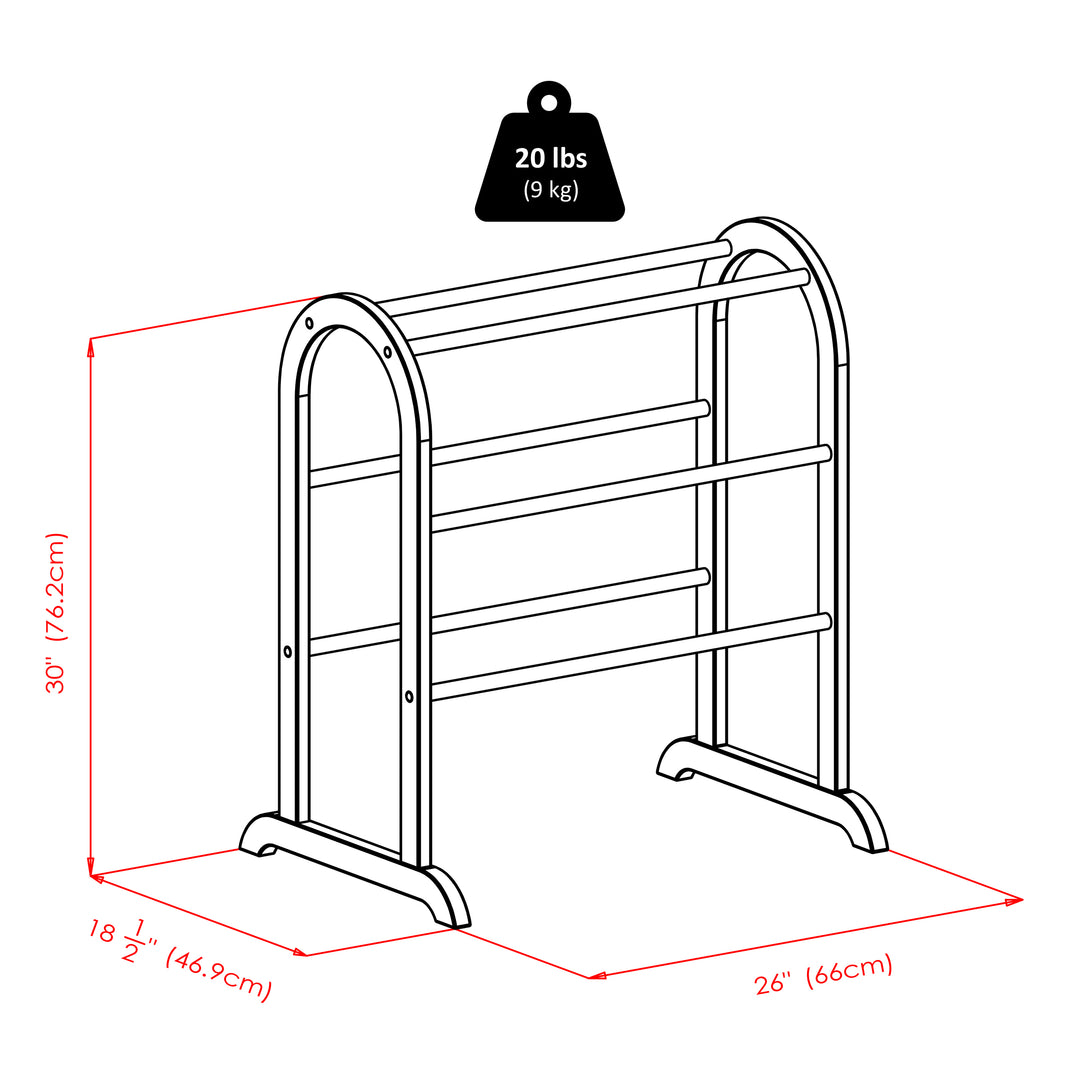 Eleanor Quilt Rack, Walnut