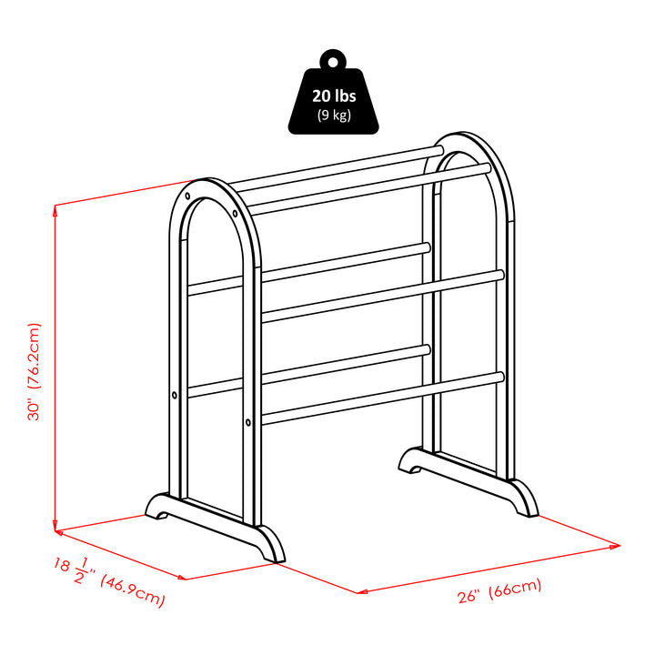 Eleanor Quilt Rack, Walnut