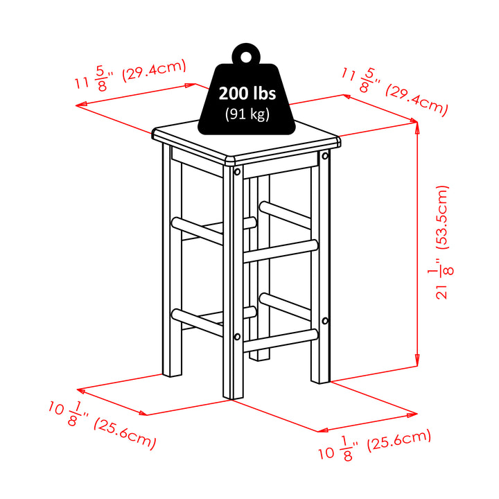 Fremont 3-Pc Space Saver with Tuck-away Stools, Walnut