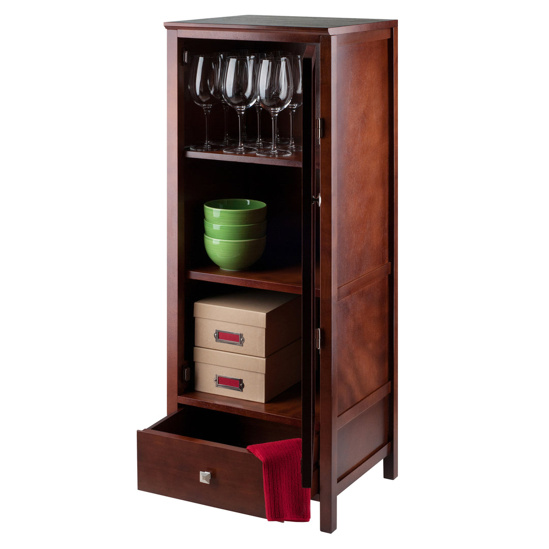 Brooke Jelly 1-Drawer Cupboard, Walnut