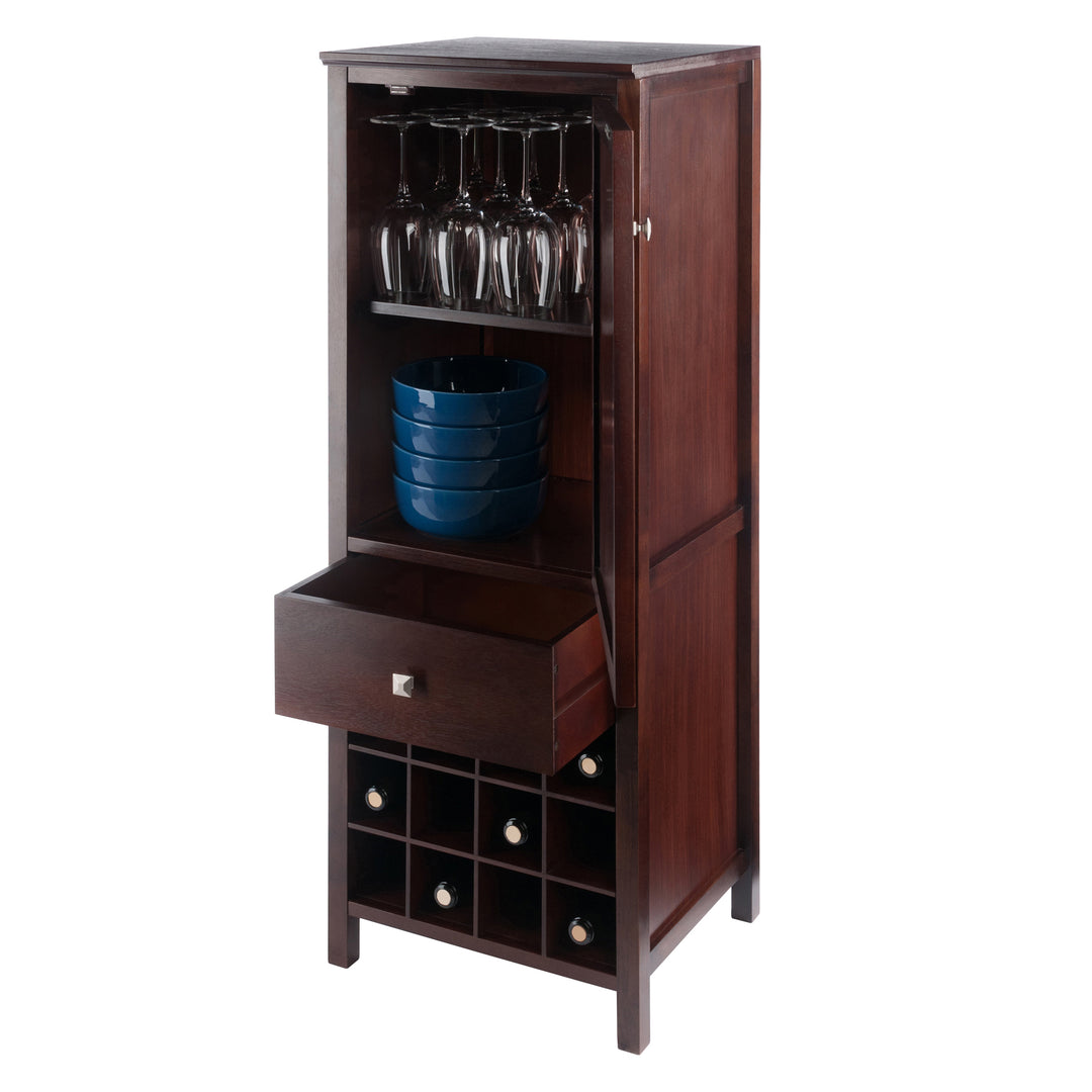 Brooke Jelly 3-Section Cupboard, Walnut