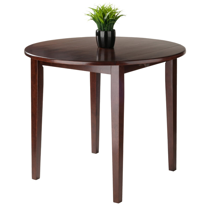 Clayton Round Drop Leaf Dining Table, Walnut