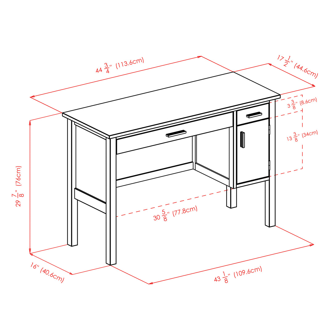 Emmett Writing Desk, Walnut