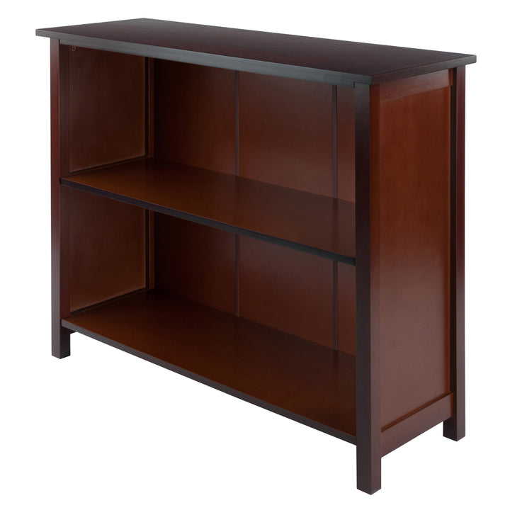 Milan Wide 2-Section Storage Shelf, Walnut