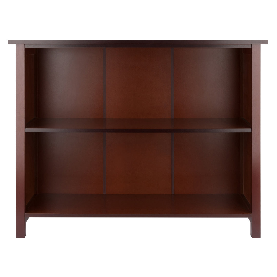 Milan Wide 2-Section Storage Shelf, Walnut