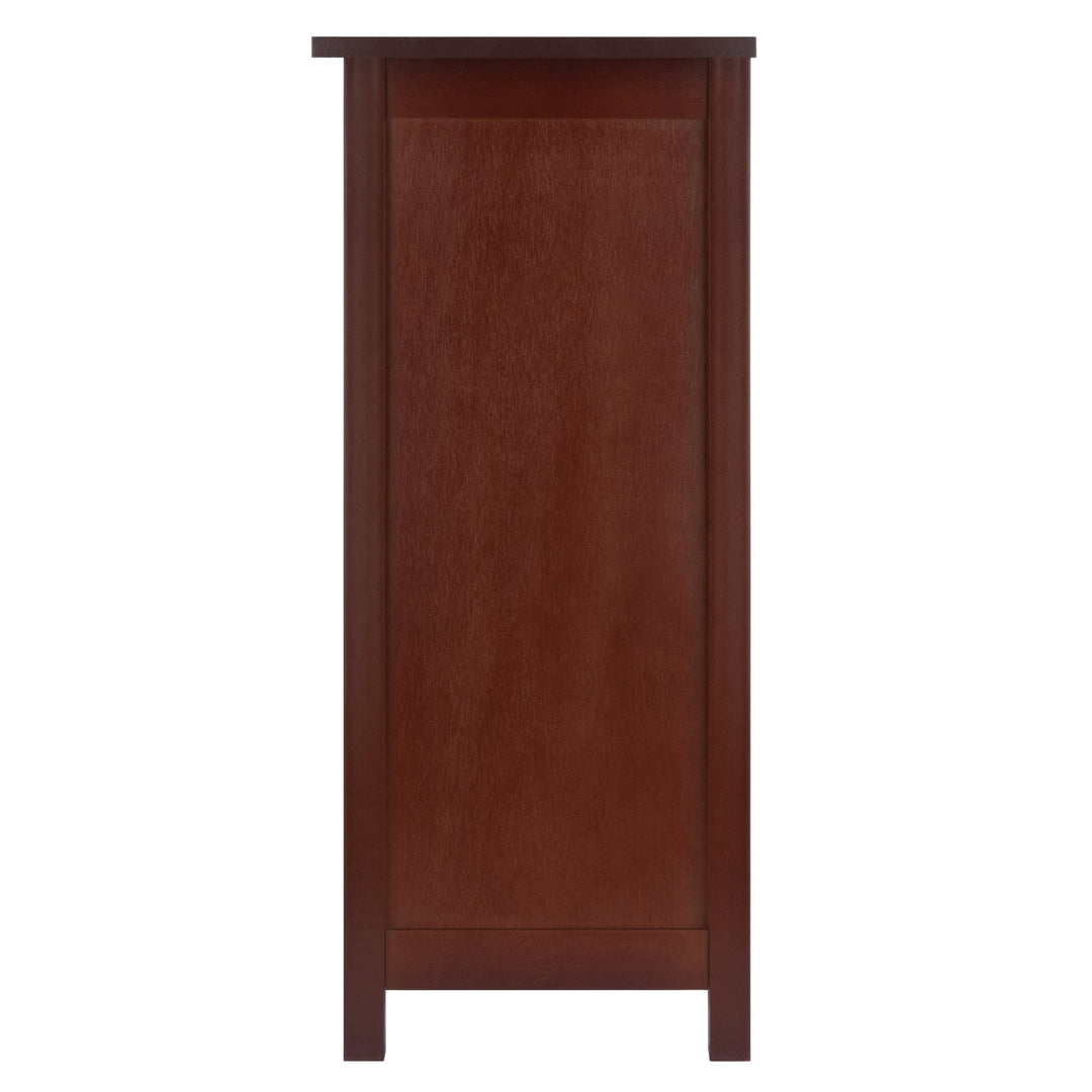 Milan Wide 2-Section Storage Shelf, Walnut