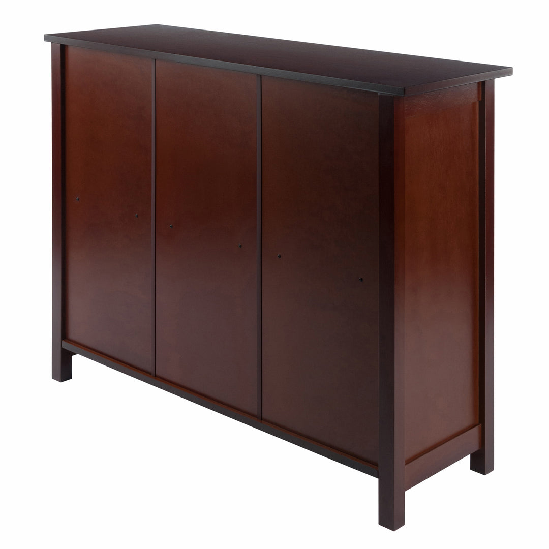 Milan Wide 2-Section Storage Shelf, Walnut