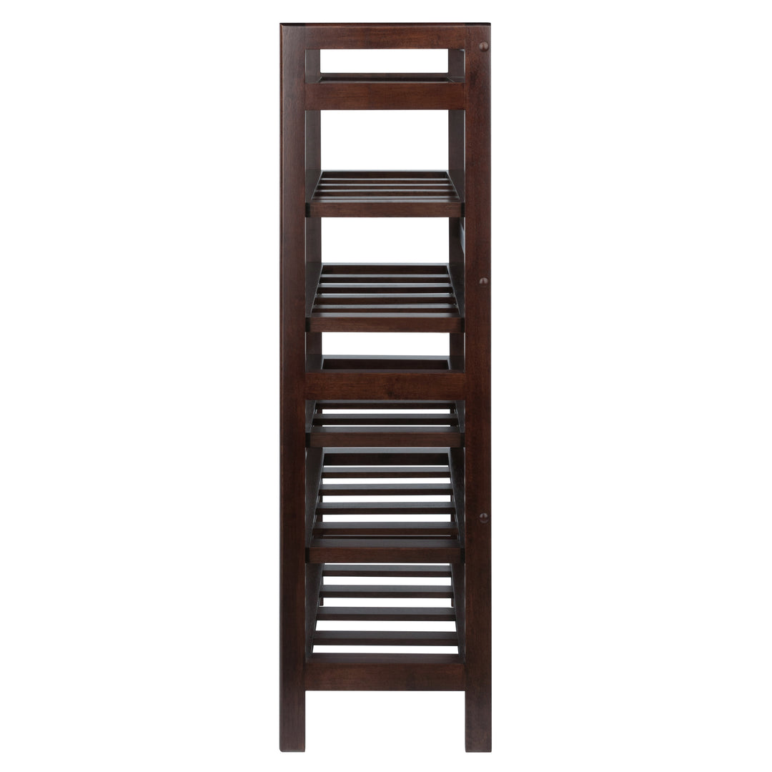 Silvi 30-Bottle Wine Rack, Walnut