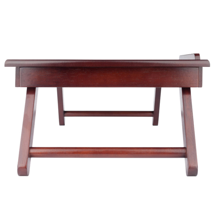 Alden Lap Desk, Tilt Top and Storage, Walnut