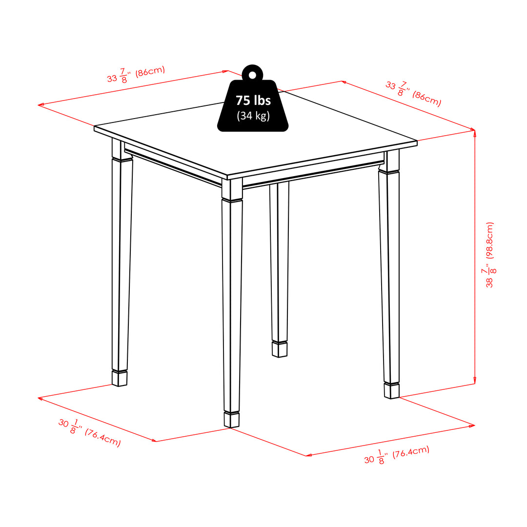 Kingsgate High Table, Walnut