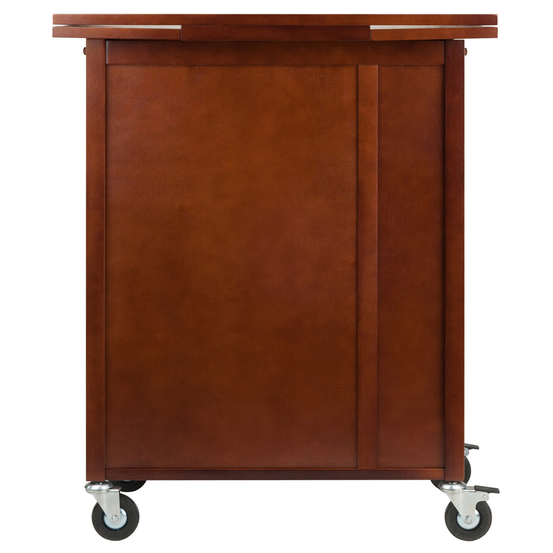 Gregory Extendable Top Kitchen Cart, Walnut