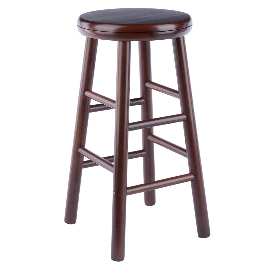 Shelby 2-Pc Swivel Seat Counter Stool Set, Walnut