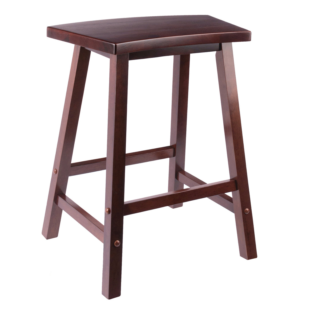 Katashi Fan Shape Counter Stool, Walnut 