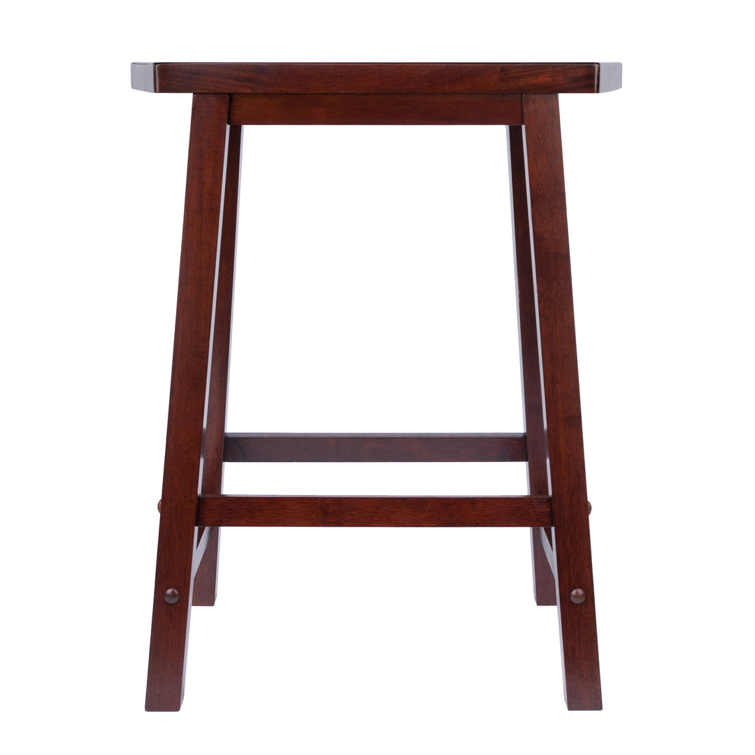 Katashi Fan Shape Counter Stool, Walnut