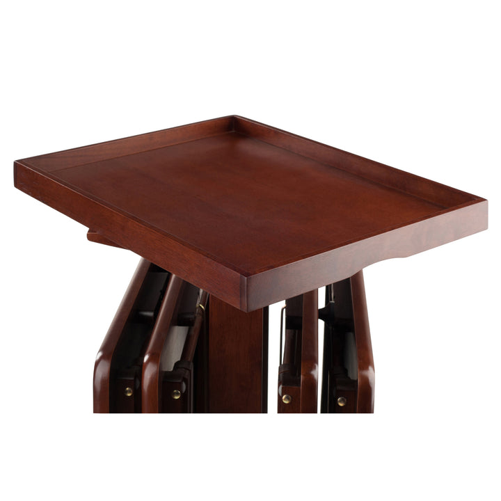 Isabelle 6-Pc Snack Table Set, Walnut