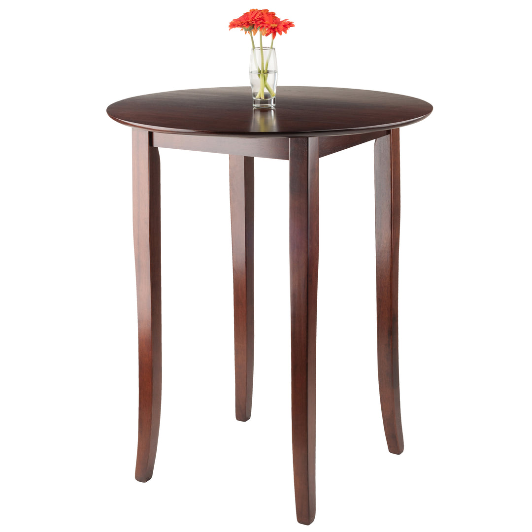 Fiona Round High Table, Walnut