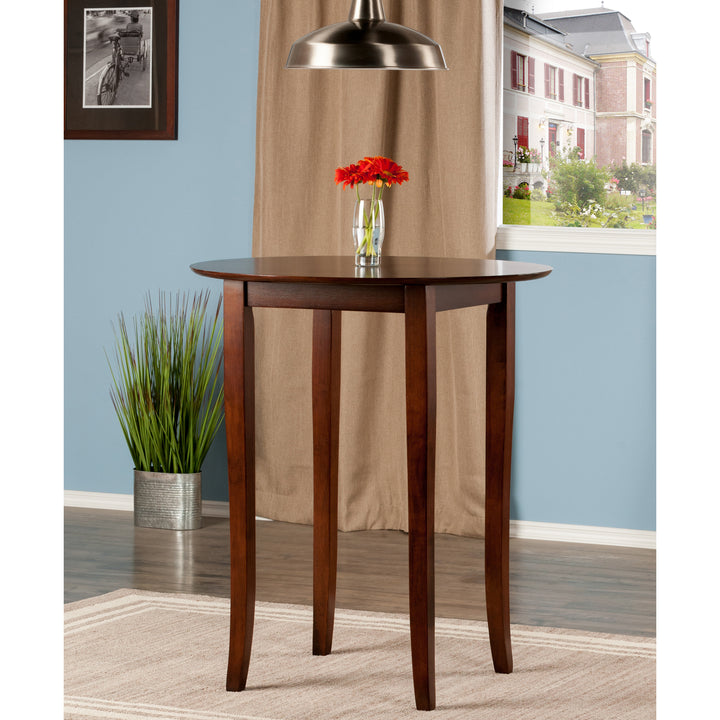 Fiona Round High Table, Walnut