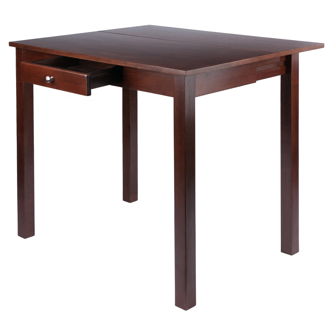 Perrone High Table with Drop Leaf, Walnut