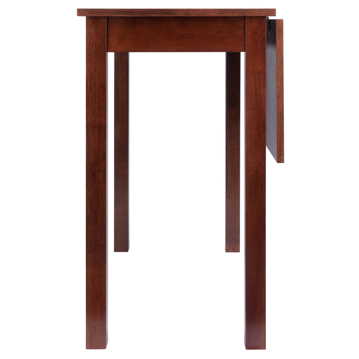 Perrone High Table with Drop Leaf, Walnut