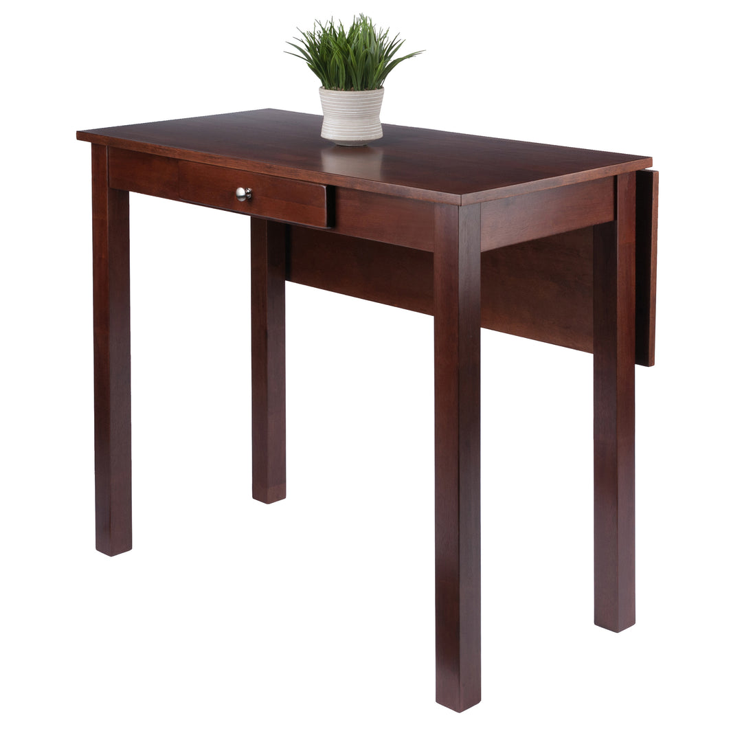 Perrone High Table with Drop Leaf, Walnut