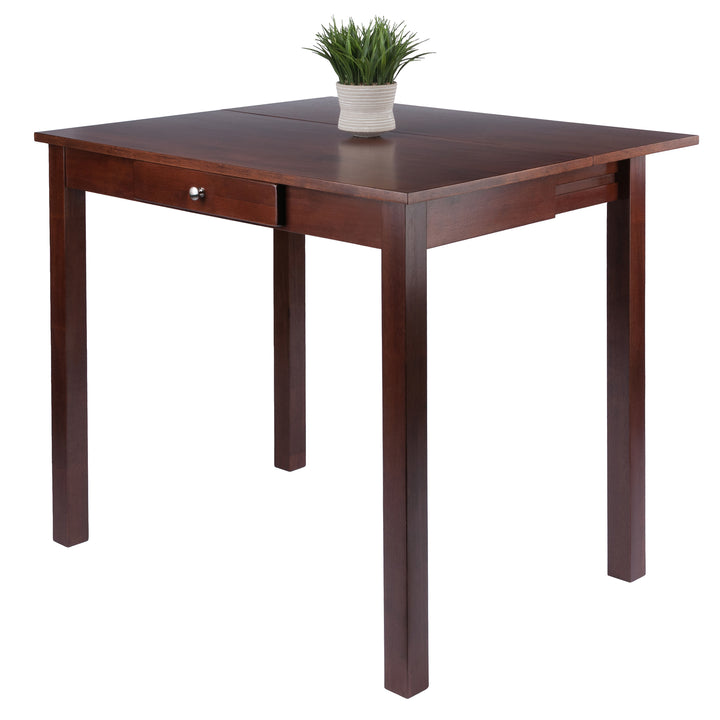 Perrone High Table with Drop Leaf, Walnut