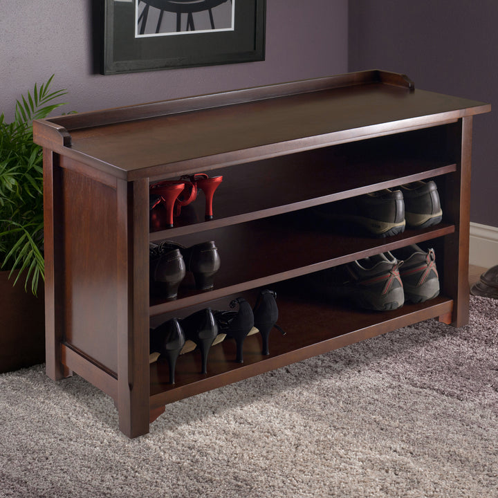 Dayton Storage Hall Bench, Walnut