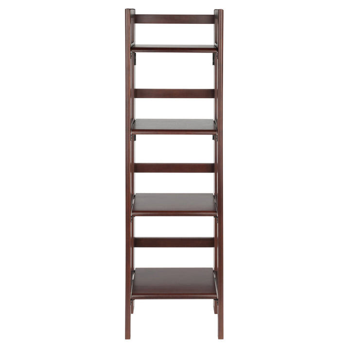 Terry Narrow 4-Tier Foldable Shelf, Walnut