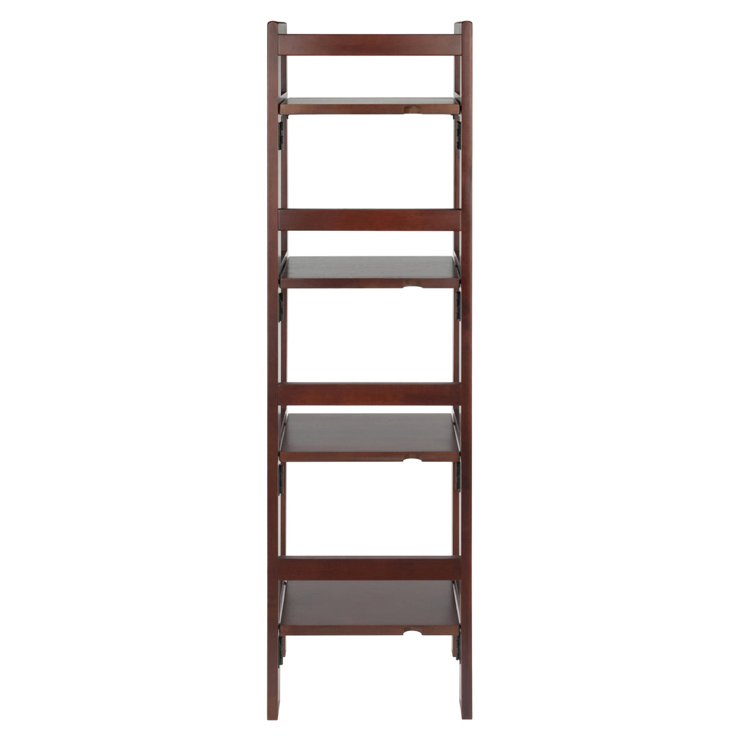 Terry Narrow 4-Tier Foldable Shelf, Walnut