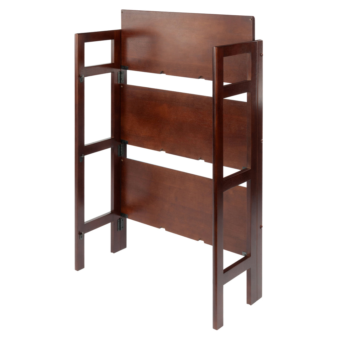 Terry Stackable 3-Tier Foldable Shelf, Walnut