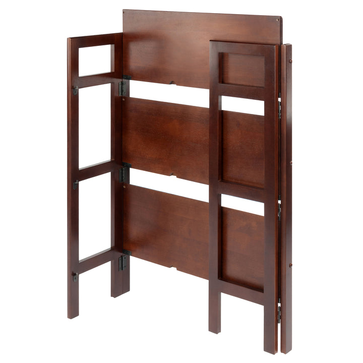 Terry Stackable 3-Tier Foldable Shelf, Walnut