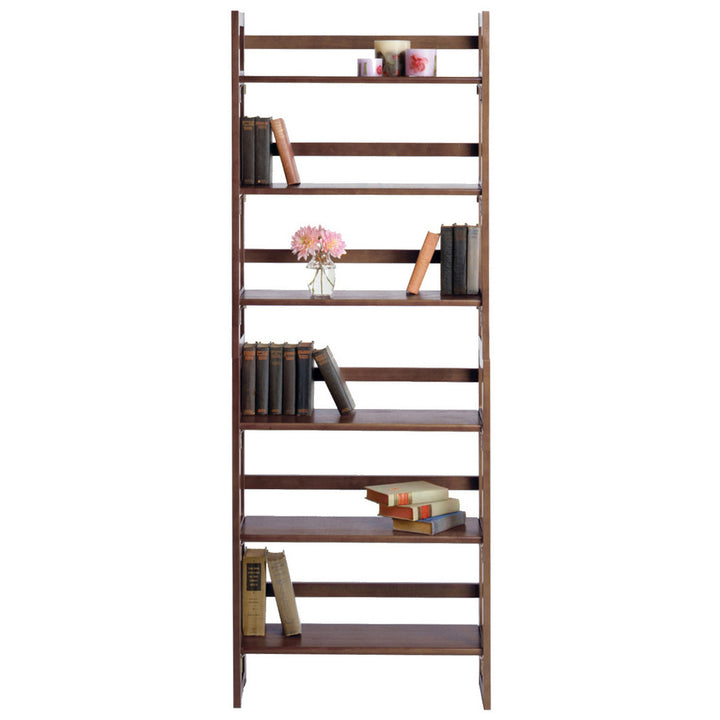 Terry Stackable 3-Tier Foldable Shelf, Walnut