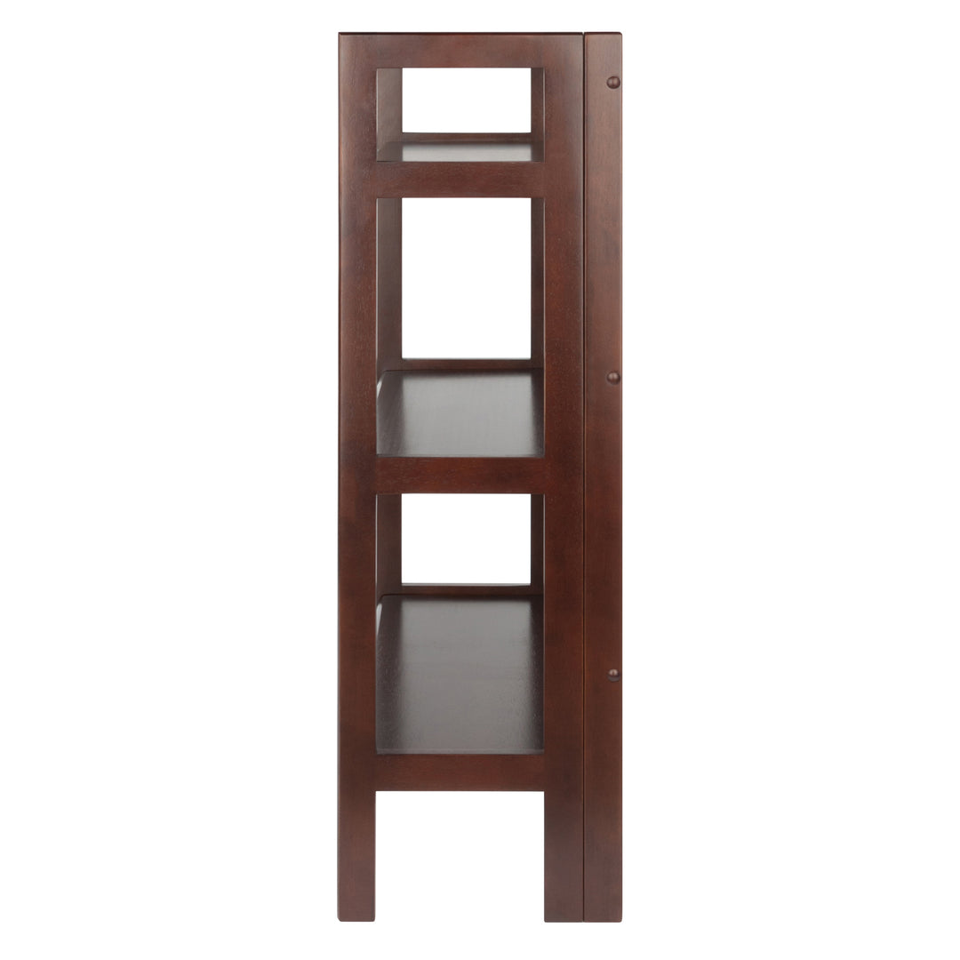 Terry Stackable 3-Tier Foldable Shelf, Walnut