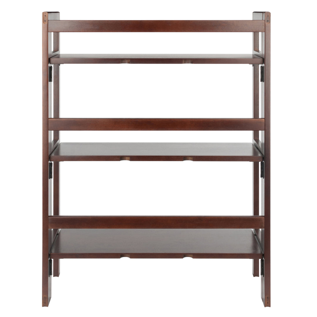 Terry Stackable 3-Tier Foldable Shelf, Walnut