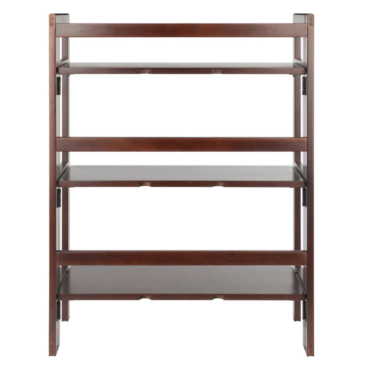 Terry Stackable 3-Tier Foldable Shelf, Walnut