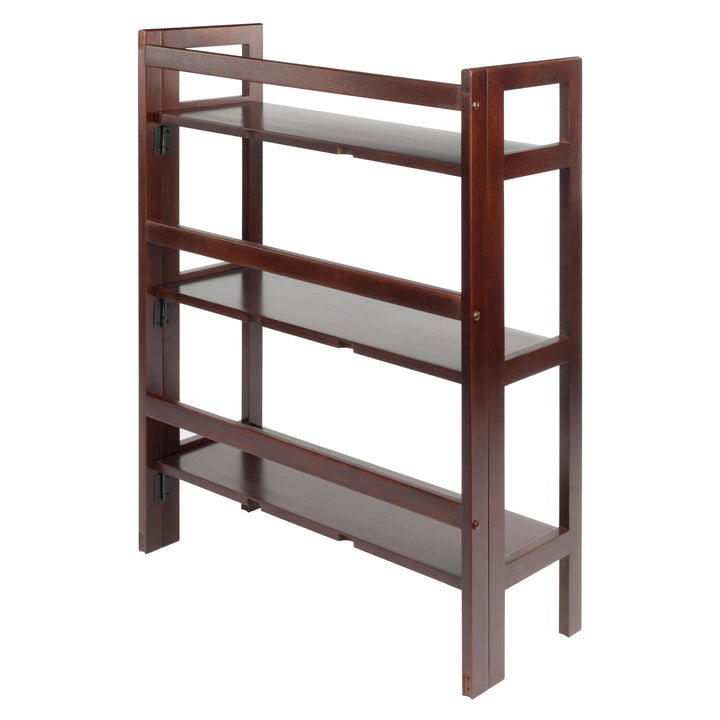 Terry Stackable 3-Tier Foldable Shelf, Walnut