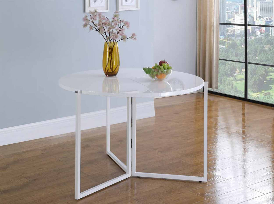 Foldaway Dining Table 8389 by Chintaly | White