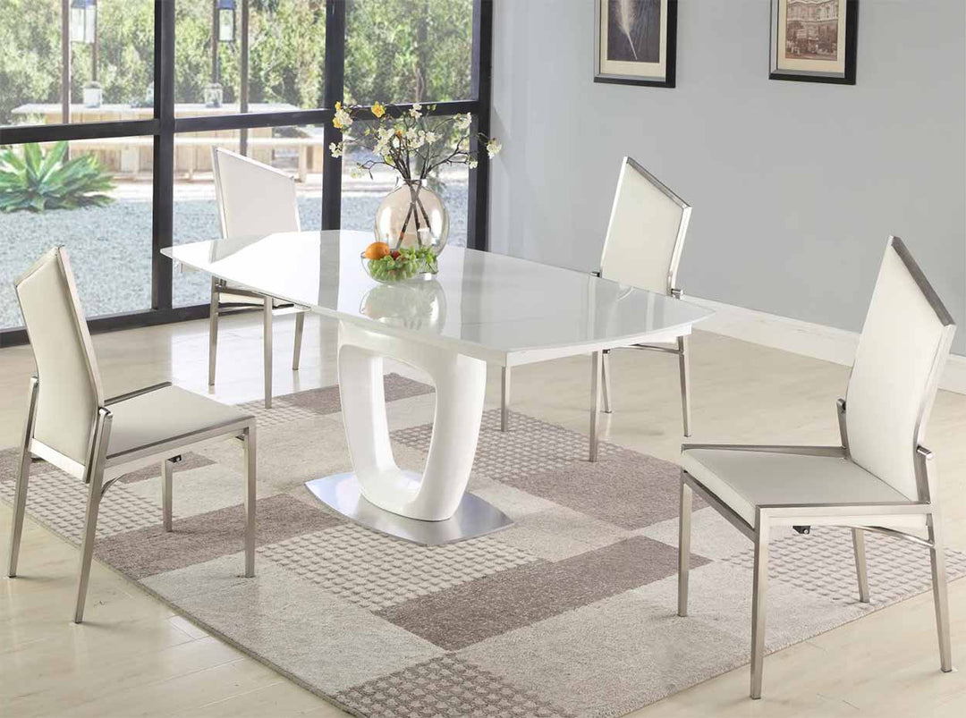 Giuliana Glass Dining Set by Chintaly